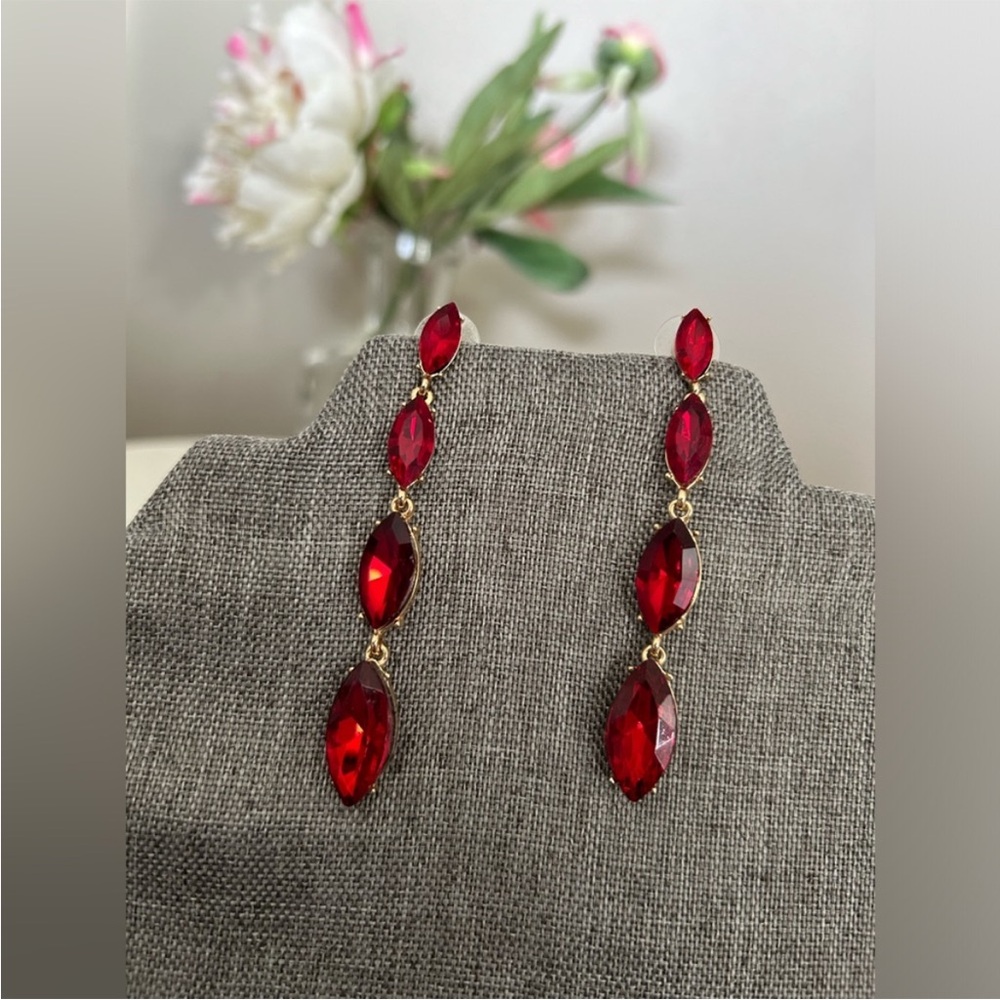 Ruby Drop Earrings